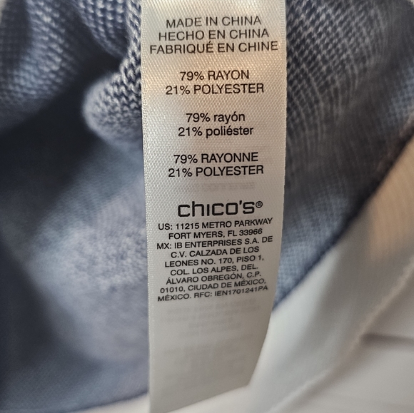 Chico's Boat Neck Color Block Dolman Sweater - Picture 9 of 11